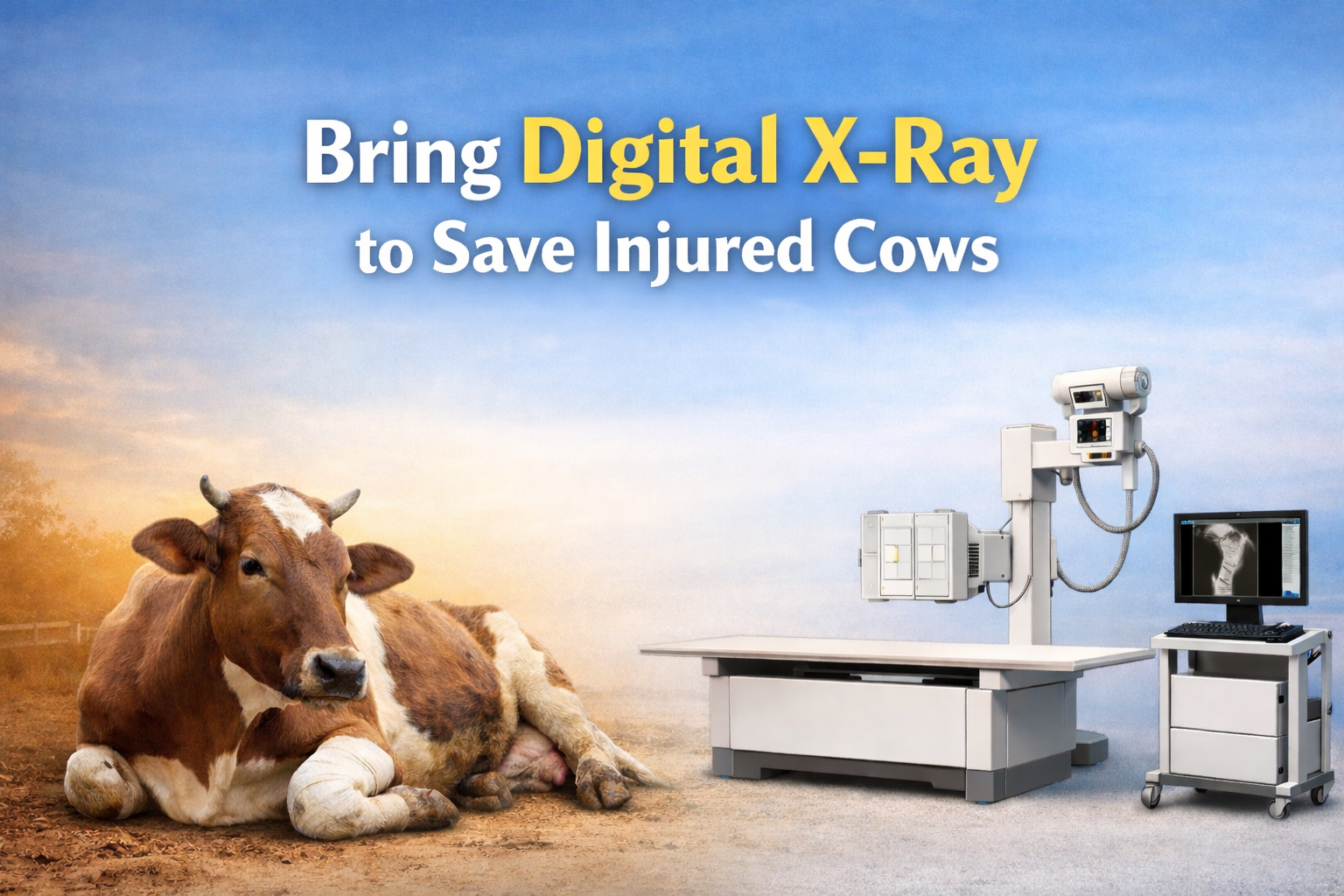 Bring Digital X-Ray to Save Injured Cows