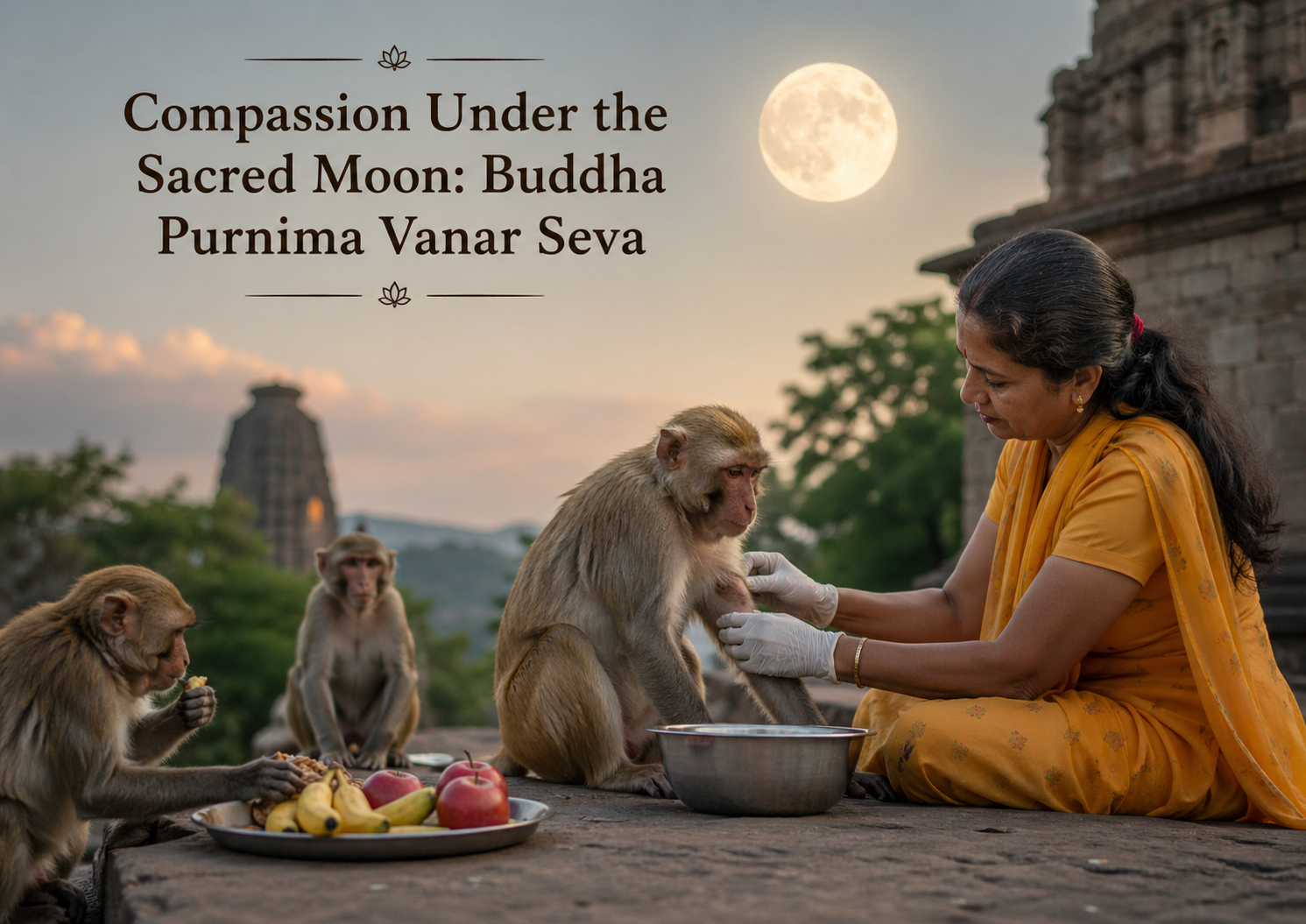 Sacred Compassion: Buddha Purnima Vanar Seva