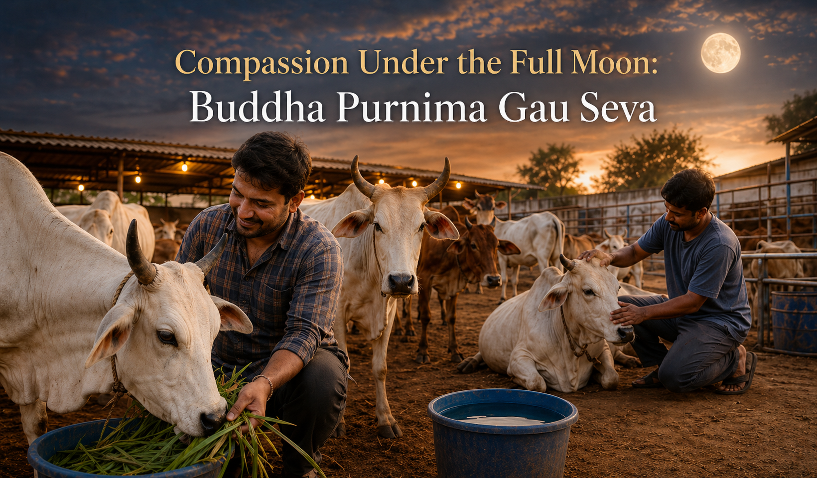 Compassion Under the Full Moon: Buddha Purnima Gau Seva