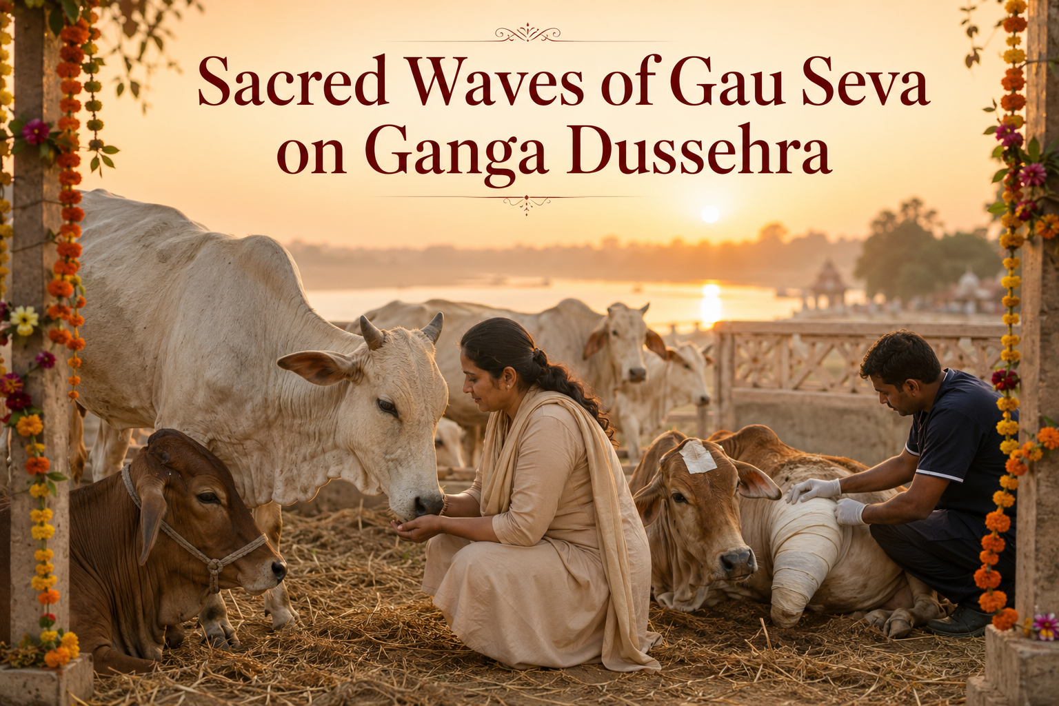 Sacred Compassion Flow: Ganga Dussehra Vanar Seva