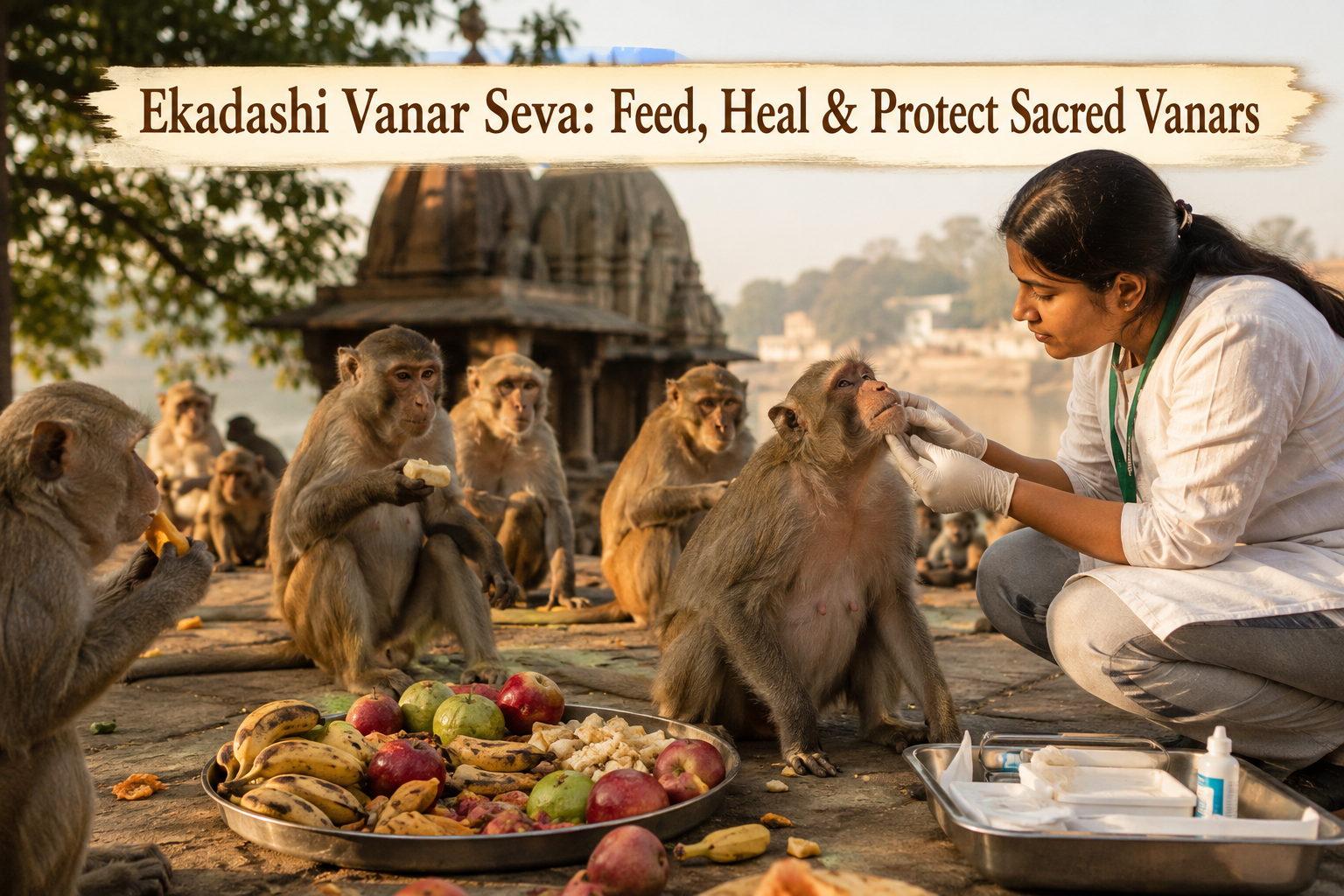 Ekadashi Vanar Seva: Feed, Heal and Protect Sacred Vanars