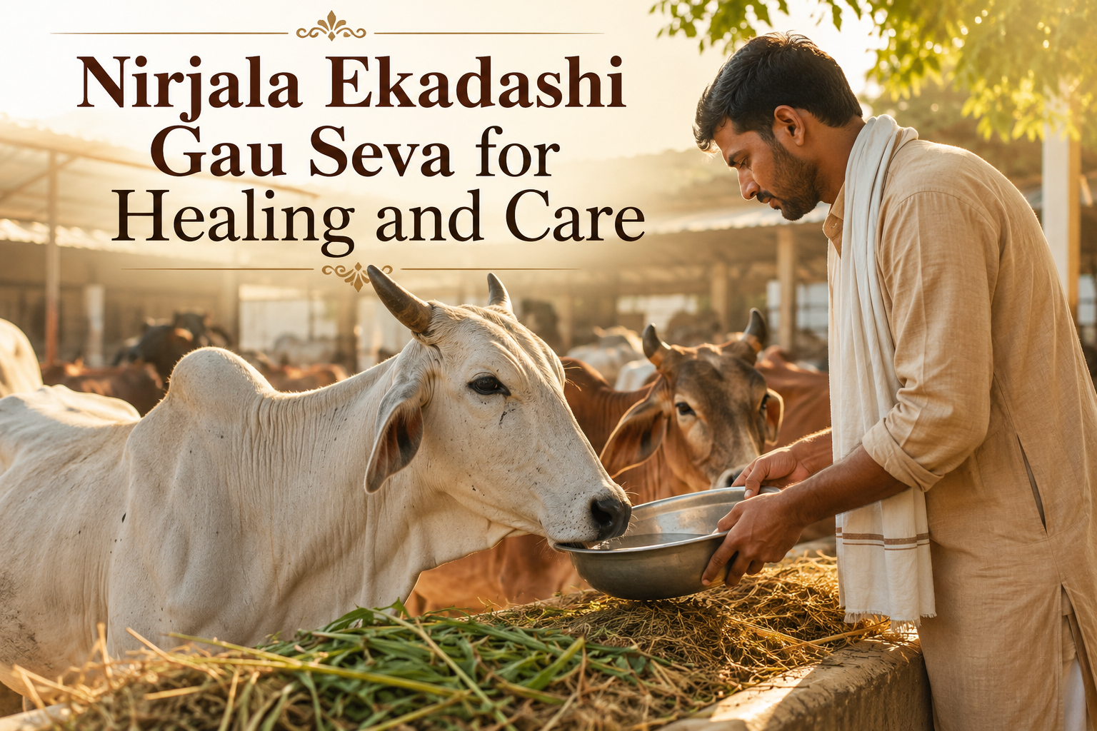 Nirjala Ekadashi Gau Seva for Healing and Care