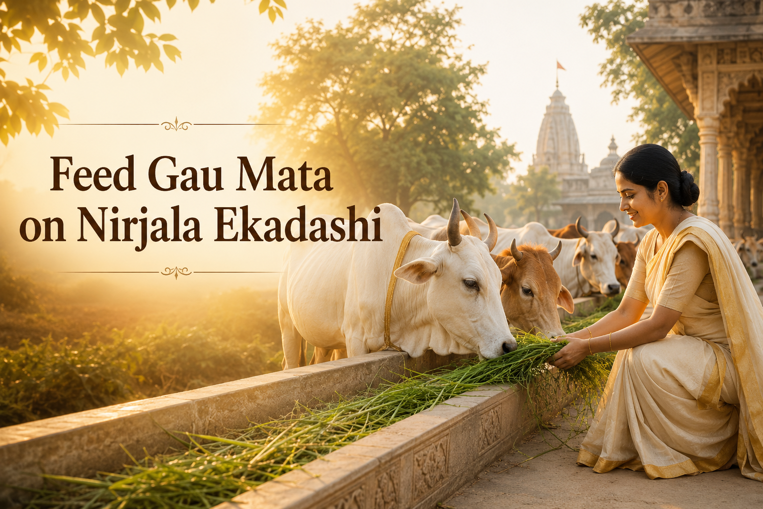 Feed Gau Mata on Nirjala Ekadashi