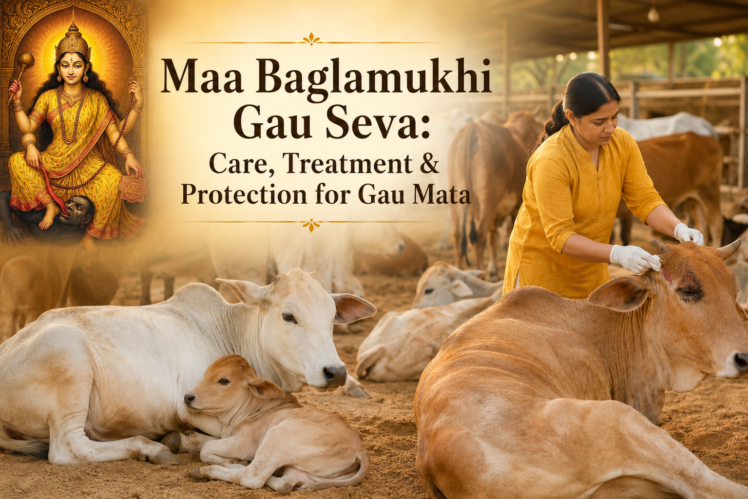 Maa Baglamukhi Gau Seva: Care, Treatment & Protection for Gau Mata