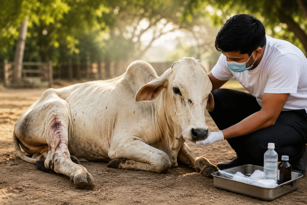 Donate to Help Injured Cows for Animals
