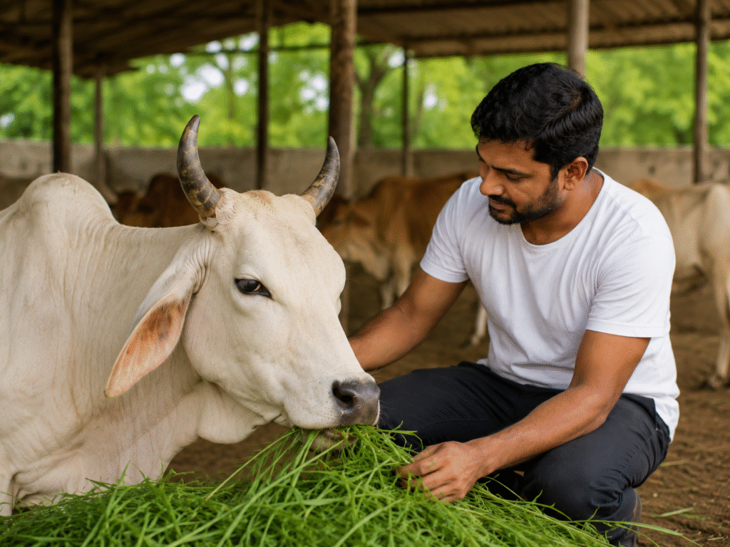 Fresh Chara and Medical Care for Cows