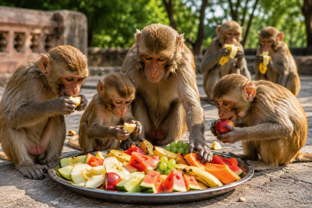 Monkey Feeding and Care in Rajasthan 