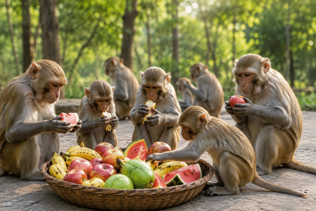 Fruit Feeding Seva for Monkeys – A Simple Act of Compassion