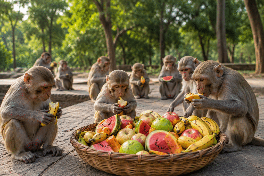 Fruit Feeding Seva for Monkeys – A Simple Act of Compassion